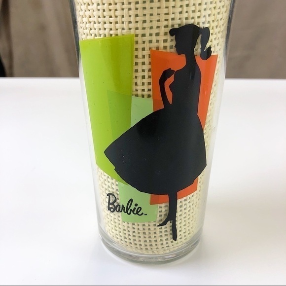barbie Set of 4 basketweave insulated glasses by Trudeau - Picture 4 of 6